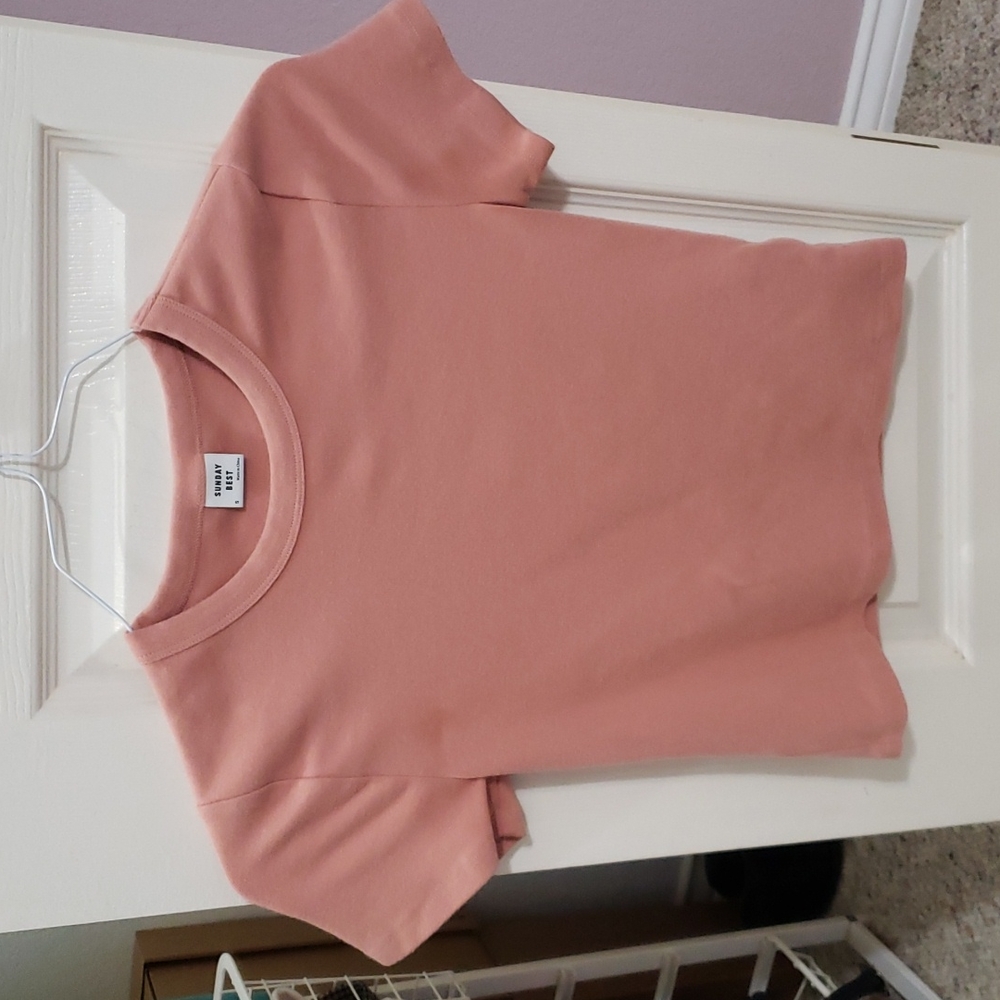 Aritzia Sunday Best Little Ribbed Tee